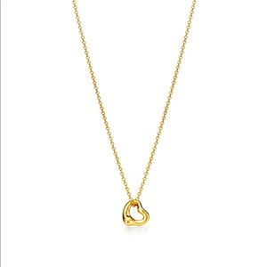 Authentic Tiffany & Co Open Heart Pendant